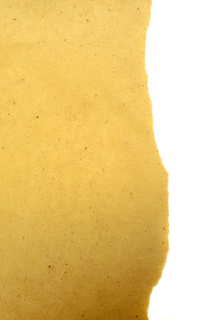 Brown torn paper with white の写真素材