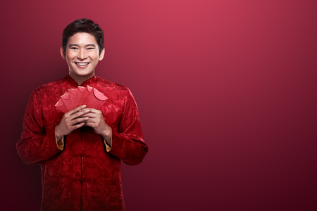 Asian woman in cheongsam dress. Happy chinese new year conceptの写真素材