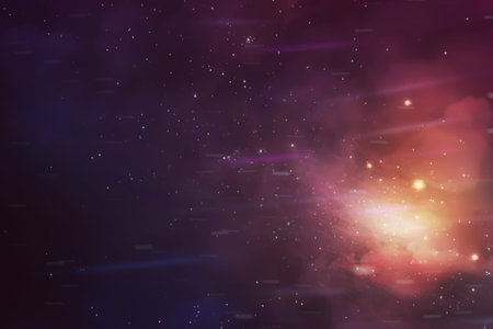 Virtual outer space. Cyberspace background. You can put your design on this image