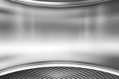Silver metal background. You can use this for your designの写真素材