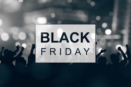 Black Friday announcement with abstract backgroundの写真素材