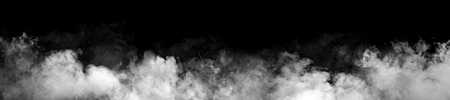 White smoke on black backgroundの写真素材