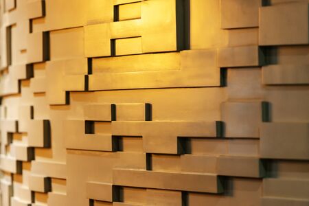 Wall with unique pattern and variation texture over bright background