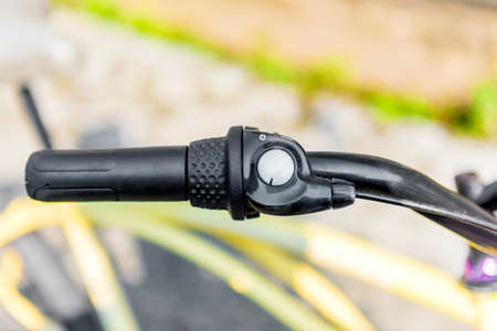 Close up view of the bicycle partsの写真素材