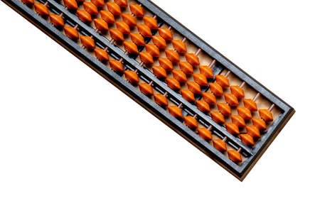 Abacus isolated over white backgroundの写真素材