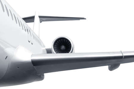 Airplane isolated over white background