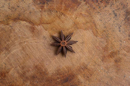 Cinnamon sticks on wooden backgroundの写真素材