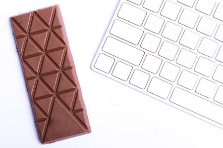 Chocolate bar on the table