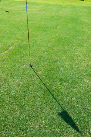 Closeup view of a golf courseの写真素材