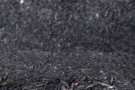 Close up view of soil ground with blur background