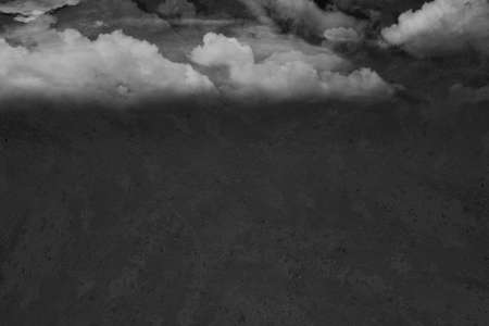 Cloudscapes with black wall backgroundの写真素材