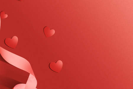 Heart with a colored background. Valentines dayの写真素材