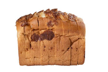 Sliced bread isolated over white background