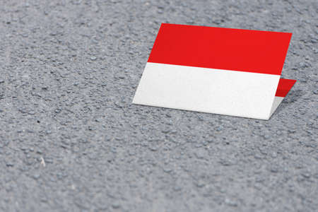 The red and white color of the Indonesian flag with a textured background. Indonesian independence dayの写真素材