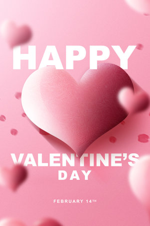 Heart with a colored background. Valentines dayの写真素材