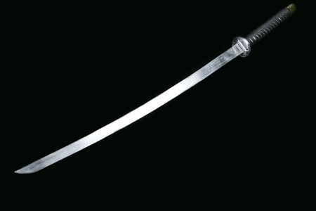 Katana (Japanese sword) on a black background
