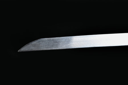 Katana (Japanese sword) on a black background