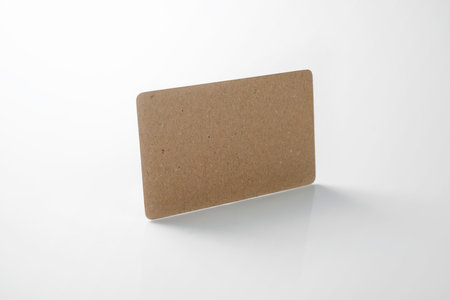 Business cards on a white background. Empty business card for copy spaceの写真素材