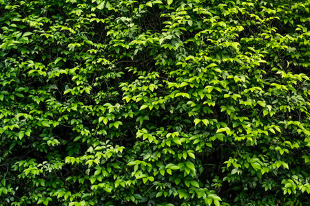 Close-up view of the green tropical leaf. Tropical foliage