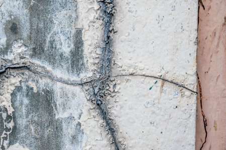 Grunge cracked wall for backgroundの写真素材