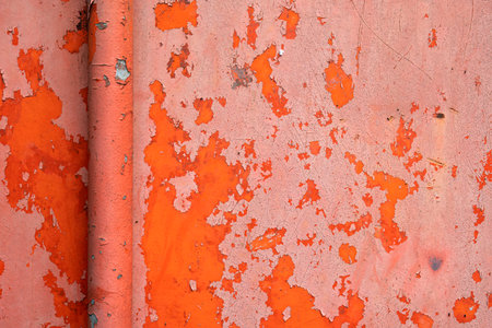 Closeup view of rusty metal for textured backgroundの写真素材