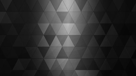 Closeup view of the black triangle pattern for texture backgroundの写真素材