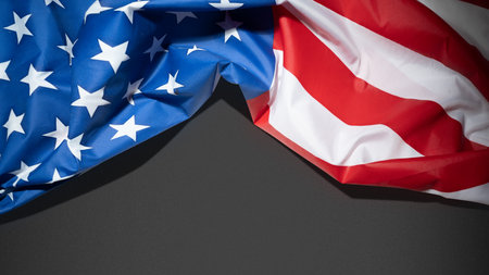 Green alarm clock with lime rectangular blocks on colored background. Empty area for copy space. Concept of time, reminder, or deadlineの写真素材