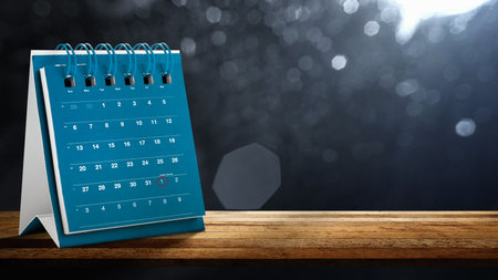 Calendar on the desk showing 1st January 2026 as the new year. Happy New Year concept or Celebrationの写真素材