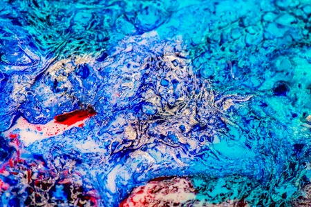 Background, abstract, colorful, resin, art, vibrant, red, blue, yellow, green, black, mixed, shiny,...