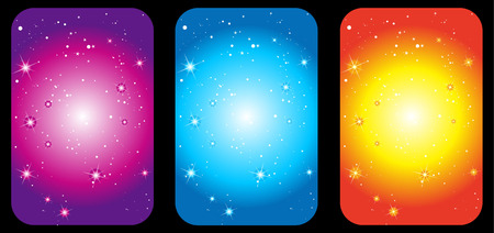 Dark Blue Purple orange Sky galaxy backgroundのイラスト素材
