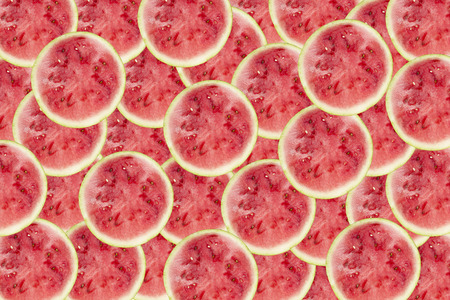 Slices of red watermelon. Red texture of sweet watermelon. refreshing watermelon backgroundの写真素材