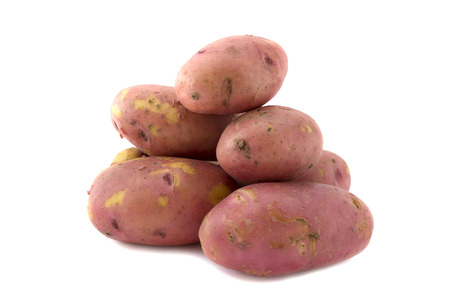 New potato isolated on white background close upの写真素材