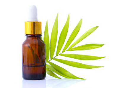 Dropper Bottle Isolated with clipping path on a white backgroundの写真素材