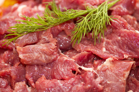 raw beef isolated on white backgroundの写真素材