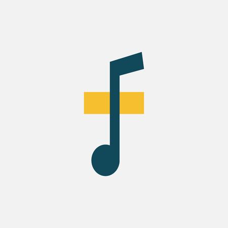 Music notes icons . Vector illustrationのイラスト素材