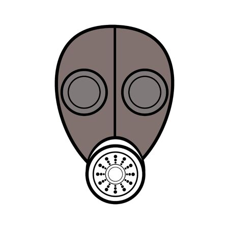 Mask of pollution, disease, Corona VirusRespirator gas mask icon. Simple illustration of respirator gas mask bread vector icon  for webの写真素材