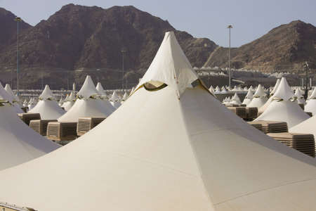 Mina in day time, Makkah, Saudi Arabia, Hajj . Maccaのeditorial素材