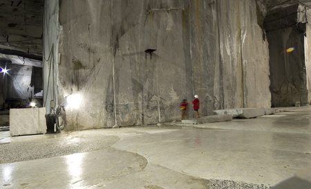 marble quarry in marina di carrara italyのeditorial素材