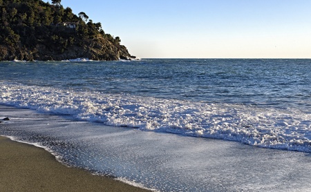  small town Bonassola in Italy la speziaの写真素材