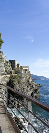 monterosso a very beautiful village near la speziaのeditorial素材