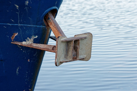 detail of a anchor in foward stationの写真素材