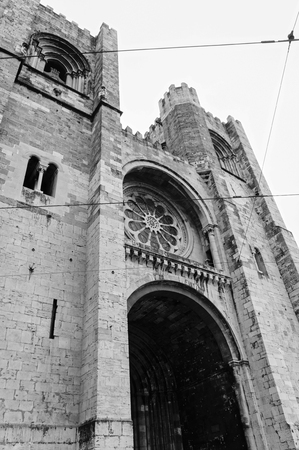 Santa Maria Maior cathedral of Lisbon, Portugalの写真素材