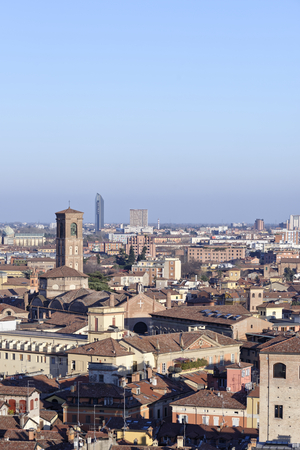 aerial view of bologna take from San Pietro Churchのeditorial素材