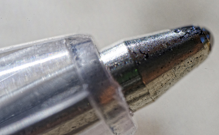 detail of macro pen with ballpointの写真素材