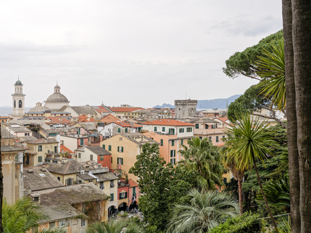 detail of chiavari a very beautiful village in liguriaのeditorial素材