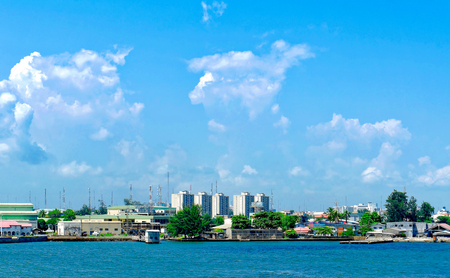 detail of lagos town in nigeria , west africaのeditorial素材