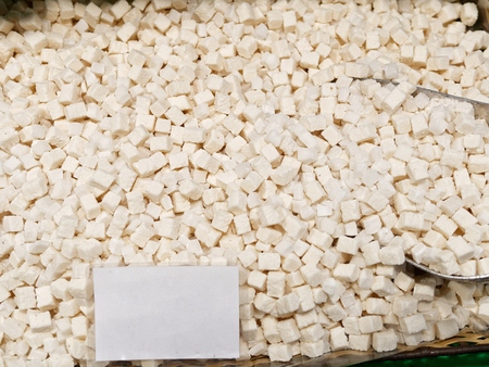 dry cocco at market in italyの写真素材