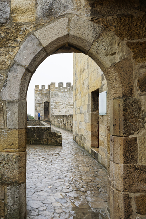 san jorge castle in lisbon, portugalのeditorial素材