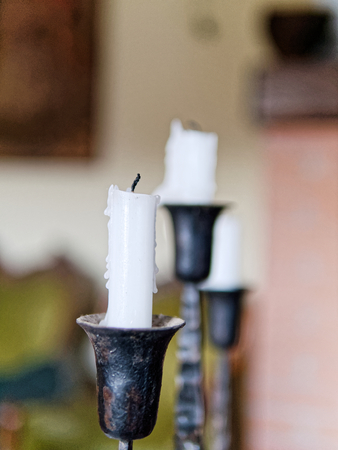 detail of Ancient candelabra in my houseの写真素材