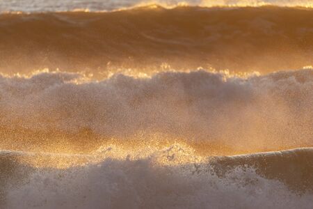 big storm in lerici, italyの写真素材